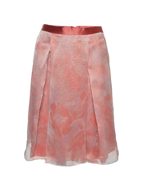 Emporio Armani Pre-Owned pleated midi skirt Pink 1326739