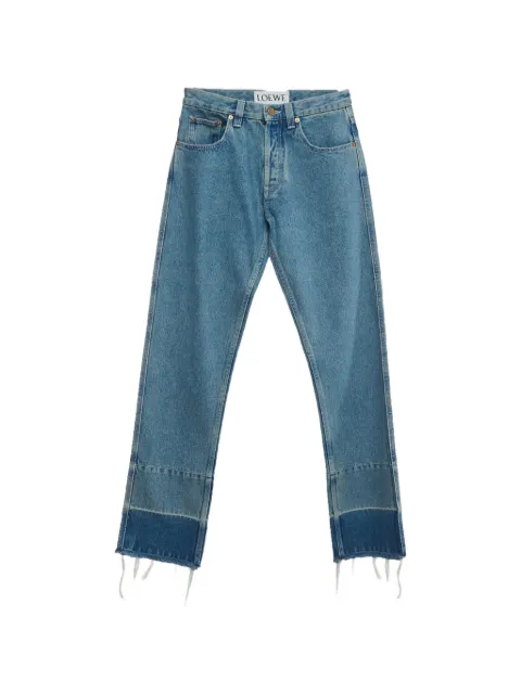 Loewe Pre-Owned embroidered-pocket jeans Blue 1323532