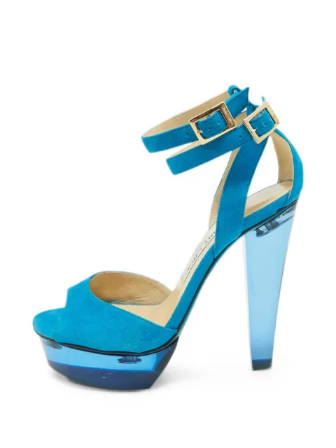 Jimmy Choo Pre-Owned Niagara ankle-strap sandals Blue 1360383
