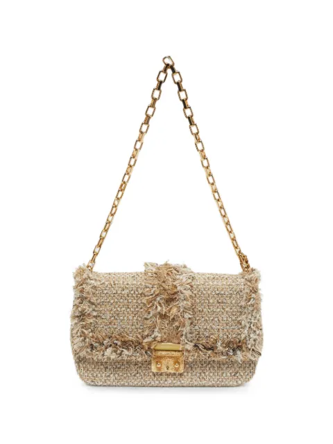 Christian Dior Pre-Owned 2012 Miss Dior tweed shoulder bag Neutrals 1299703