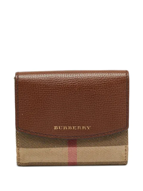 Burberry Pre-Owned House Check Luna wallet Brown 1315189