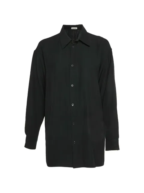 Balenciaga Pre-Owned oversized gabardine shirt Black 1328309