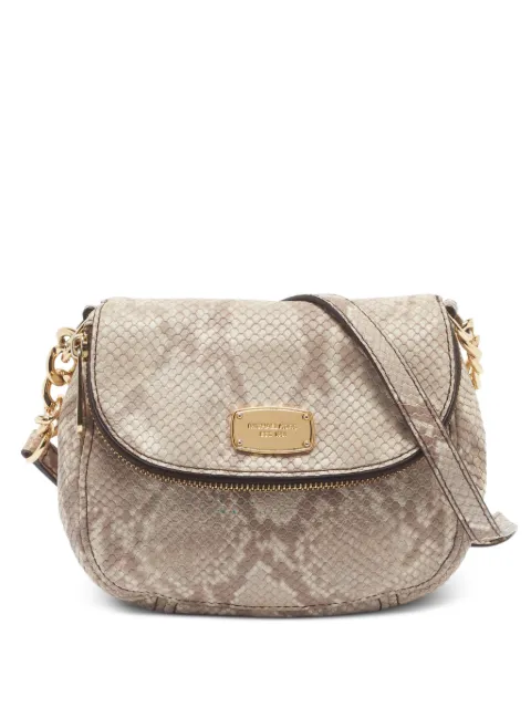 Michael Kors Vintage Bedford python-embossed crossbody bag Neutrals 1360185
