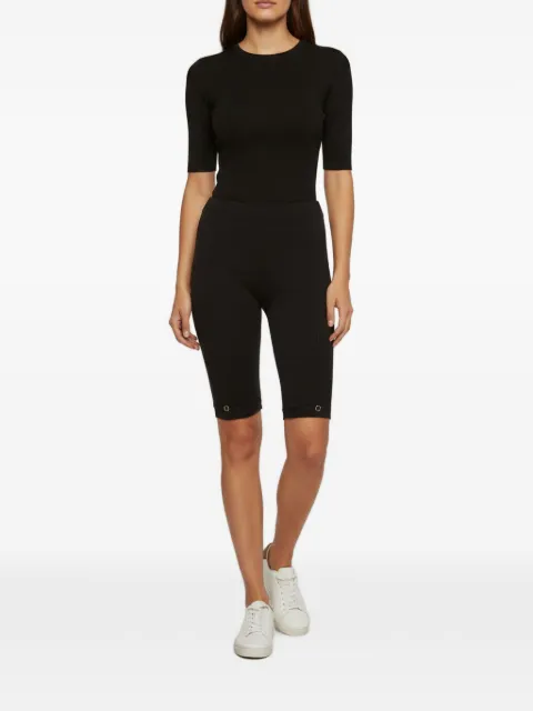 Jacquemus Pre-Owned Sierra rib-knit shorts Black 1360854