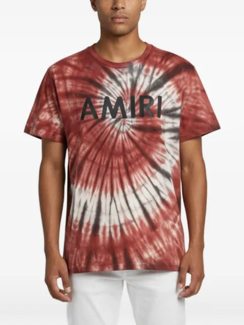 AMIRI tie-dye logo-print T-shirt Red 1344411