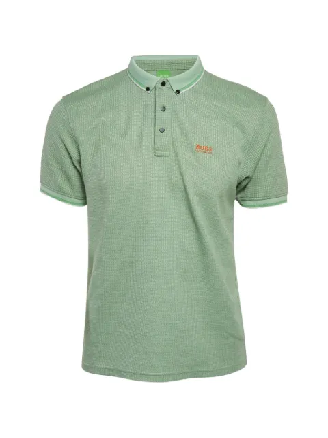 BOSS mesh-jersey polo T-shirt Green 1288545