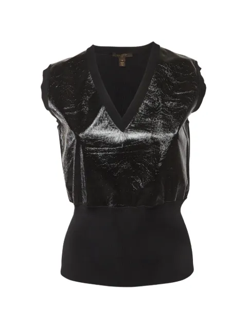 Louis Vuitton Pre-Owned V-neck blouse Black 1293120
