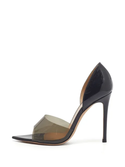 Gianvito Rossi Bree transparent panel pumps Black 1348299