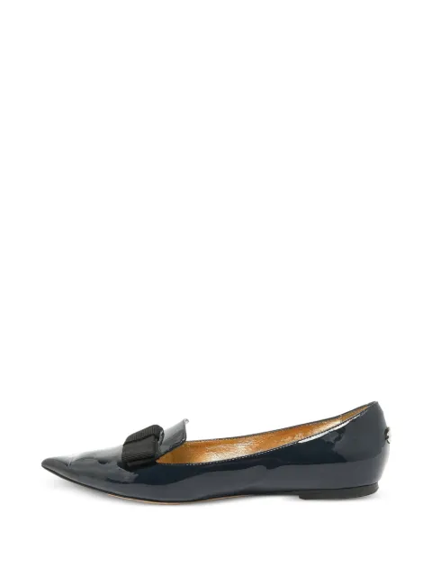 Jimmy Choo Pre-Owned Love pointed-toe ballet flats Blue 1310345