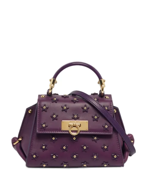 Ferragamo Pre-Owned mini Sofia star-embellished tote bag Purple 1262420