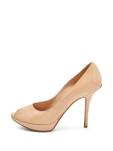 Christian Dior Pre-Owned Miss Dior peep-toe pumps Neutrals 1300443