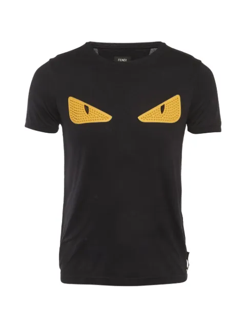 Fendi Pre-Owned Monster Eye T-shirt Black 1318563