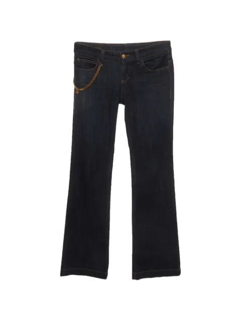 Gucci Pre-Owned chain-detail straight-leg jeans Blue 1316150