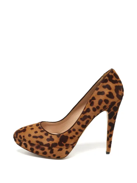 Miu Miu Pre-Owned leopard-print pumps Brown 1278645