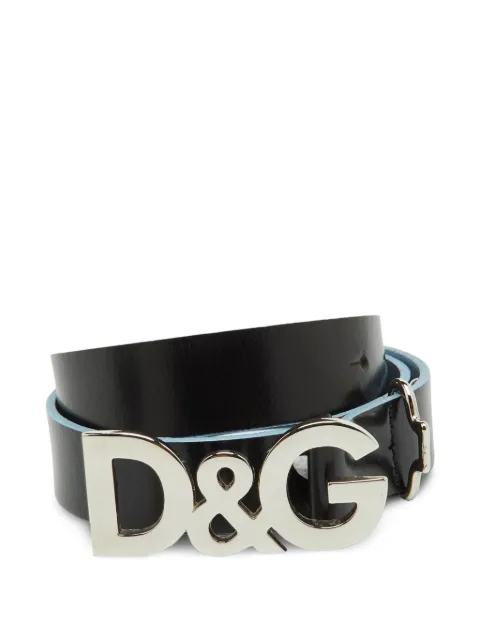 Dolce & Gabbana Pre-Owned logo buckle belt Black 1346969