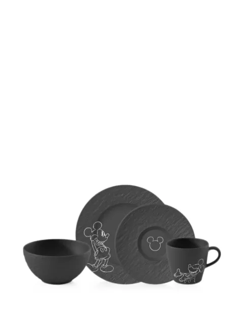 Villeroy & Boch Manufacture Mickey Mouse breakfast set Black 1047198704