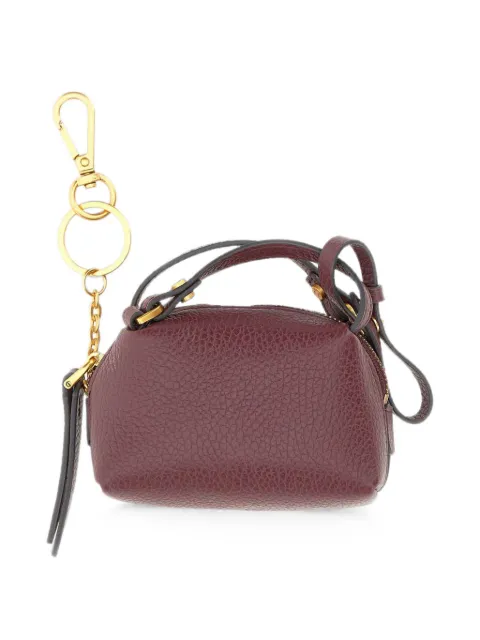 GIANNI CHIARINI Alifa hammered leather keyring Red BSMALIFA6011