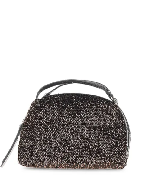 GIANNI CHIARINI small Alifa sequin-embellished tote bag Brown BS8255