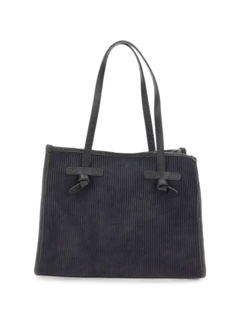 MARCELLA CLUB Marcella ribbed suede tote bag Blue BS12469TMBYNAVY