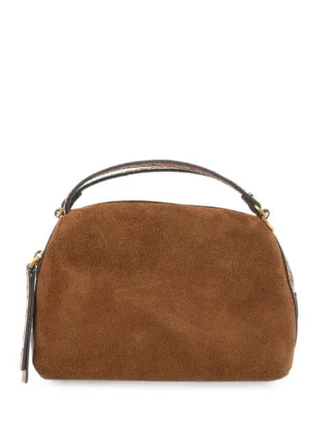 GIANNI CHIARINI Alifa ostrich-effect tote bag Brown BS8625CMSTEMUCOGNAC