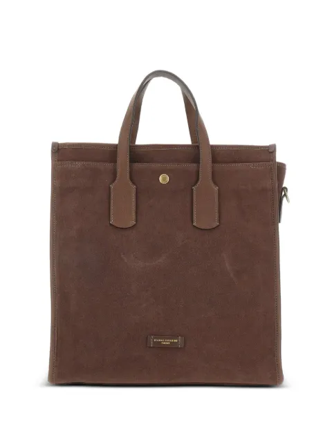 GIANNI CHIARINI Berlino suede tote bag Brown BSU11627CMPLCHOCOLATE