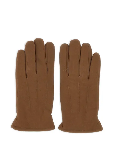 GIANNI CHIARINI shearling-lined suede gloves Brown GNA1527MNTNOCE