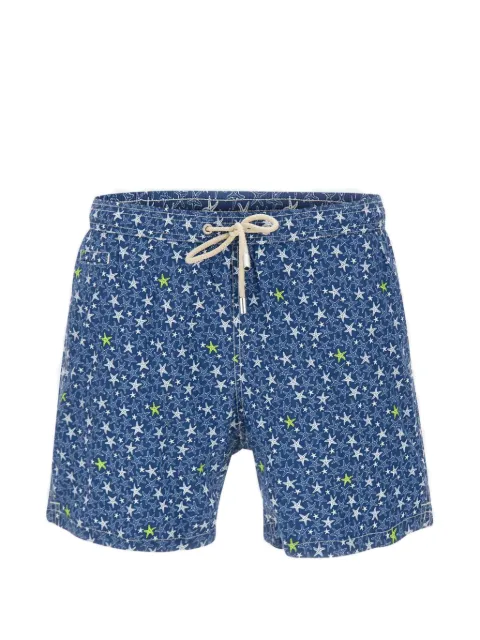 MC2 Saint Barth Lighting star-print swim shorts Blue LIG001601050L