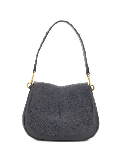 GIANNI CHIARINI Helena Round leather shoulder bag Blue BS12716RNGNOTTURNO