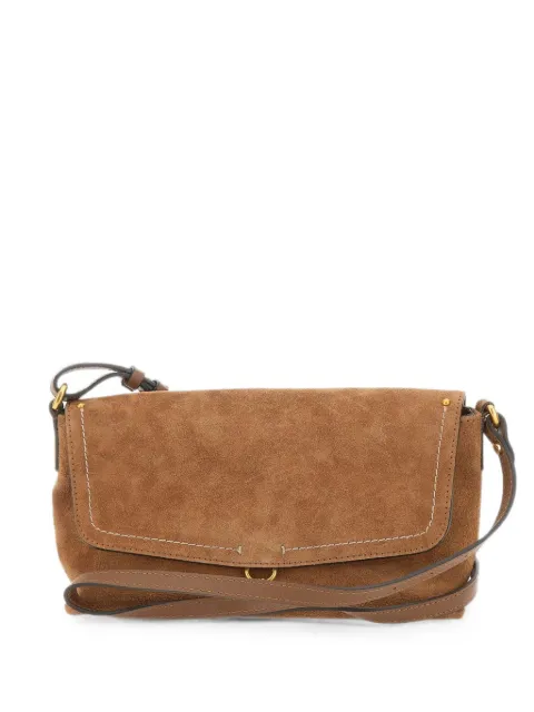 GIANNI CHIARINI Eugenia suede shoulder bag Brown BS12311CMPLCOGNAC