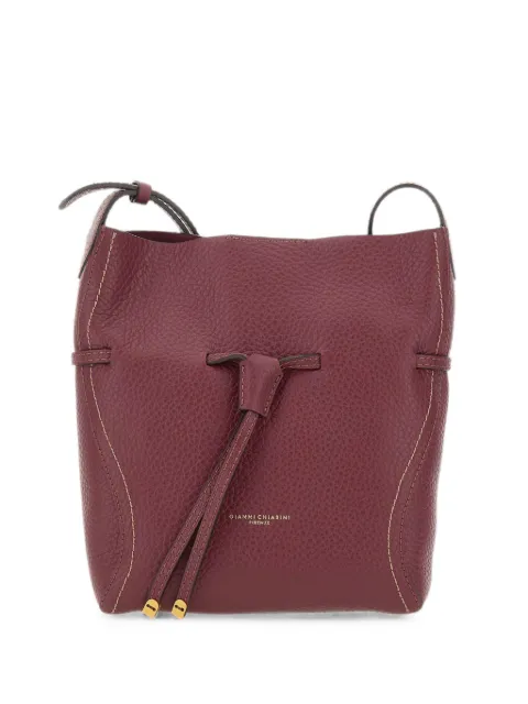 GIANNI CHIARINI Sienna grained-leather shoulder bag Red BS11786RNGDBLTU