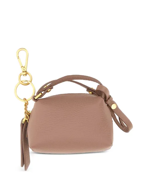 GIANNI CHIARINI Alifa hammered leather keyring Brown BSMALIFA6011