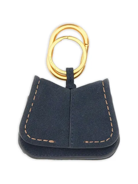 GIANNI CHIARINI Helena contrast-stitch keyring Blue BSMHELENA07CMNOTTURNO