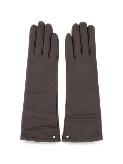 GIANNI CHIARINI logo-rivet gloves Brown GNA1525NAESPRESSO