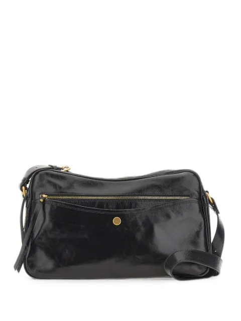 GIANNI CHIARINI Cora crinkled leather shoulder bag Black BS12586RALPHNERO