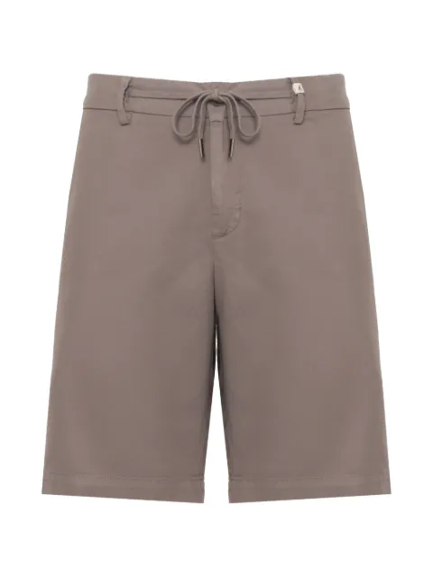 Myths drawstring-waist cotton shorts Brown 71B7549