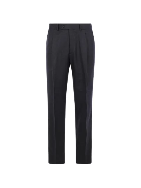 Caruso pressed-crease tailored trousers Grey SR18AZPE0D000230