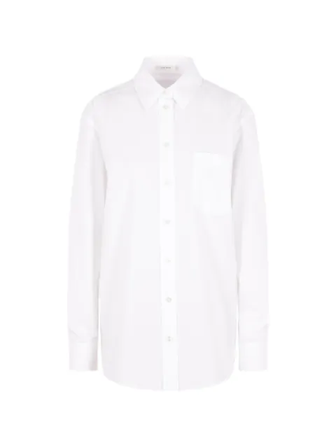 The Row Gavina patch-pocket long-sleeve shirt White 10477W439