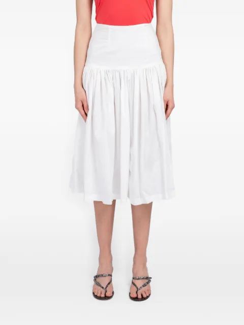 Amomento shirred culotte trousers White AM26SSW18PT