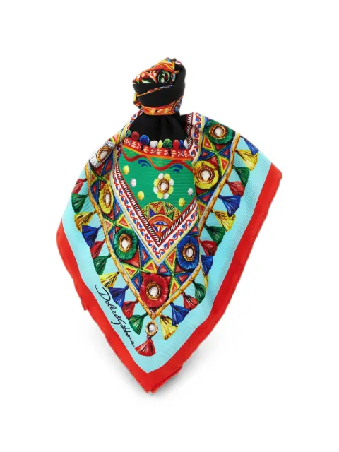 Dolce & Gabbana Carretto scarf Blue FN093RGDDWLHV6CK