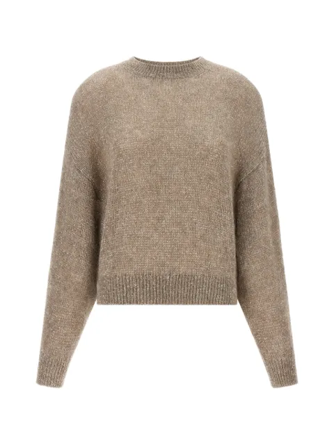Brunello Cucinelli Diamante sequin-embellished sweater Neutrals MMS579700C9900