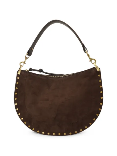 ISABEL MARANT Oskan stud-embellished suede shoulder bag Brown BF0066FAB2C03M