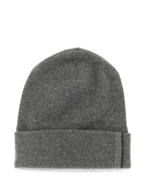 Brunello Cucinelli Monile-detail beanie hat Grey M12163199C074