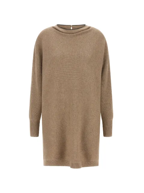 Brunello Cucinelli ribbed-knit dress Neutrals M16245A94C077