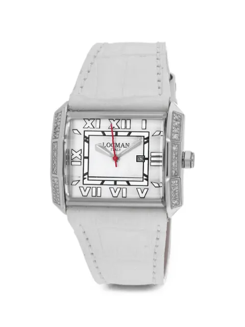 Locman Italy Diamond Classic 37mm watch White 232MOPWHDWHLE