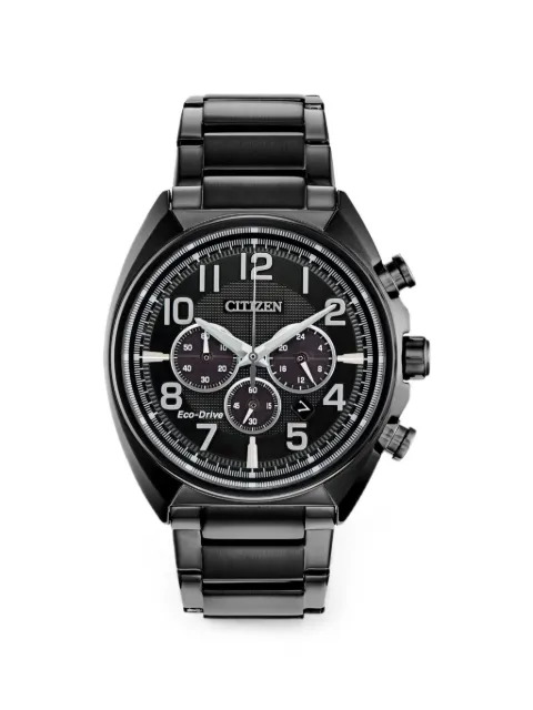 Citizens of Humanity Eco-Drive 43mm watch Black CA428568E