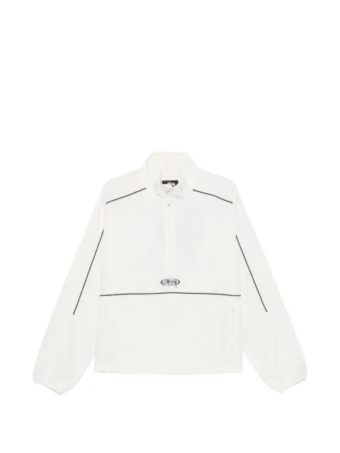 Stüssy logo-embroidered windbreaker White 115905