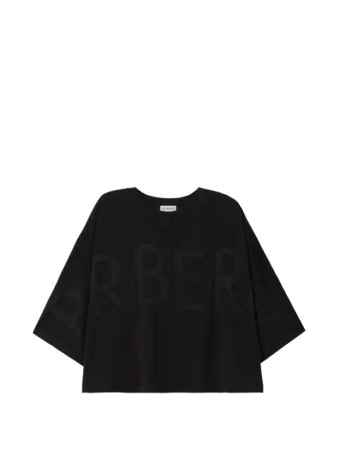 Burberry logo cotton-blend T-shirt Black 8127205