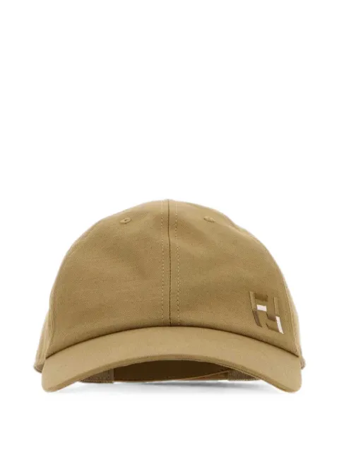 FENDI logo-plaque baseball cap Neutrals FXQ230B17M