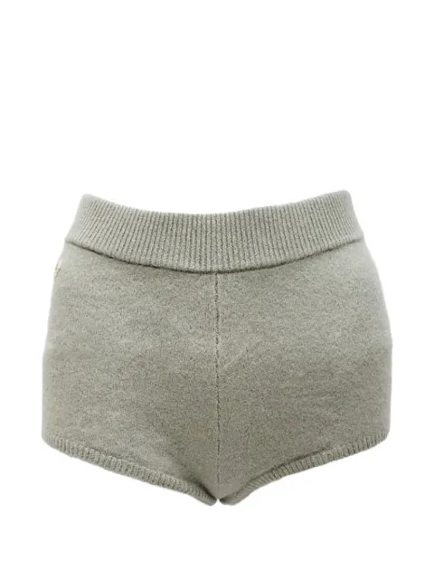 SANDRO ribbed-trim knitted mini shorts Grey RFCPUGBCL749451W