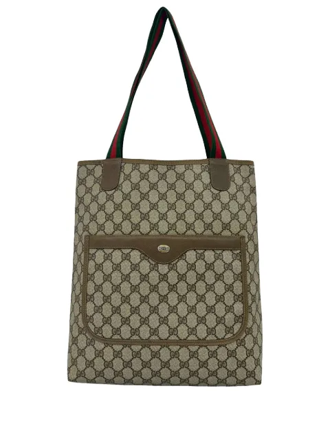 Gucci Pre-Owned 20th Century GG Supreme Web tote bag Brown IHTRK3BCF3M2MAHY